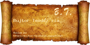 Bujtor Teodózia névjegykártya